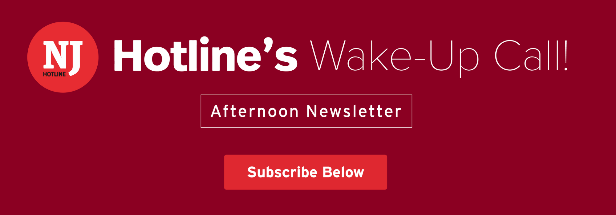 Landing page banner for hotline wake up call subscribe page. Landing page banner for hotline wake up call subscribe page.